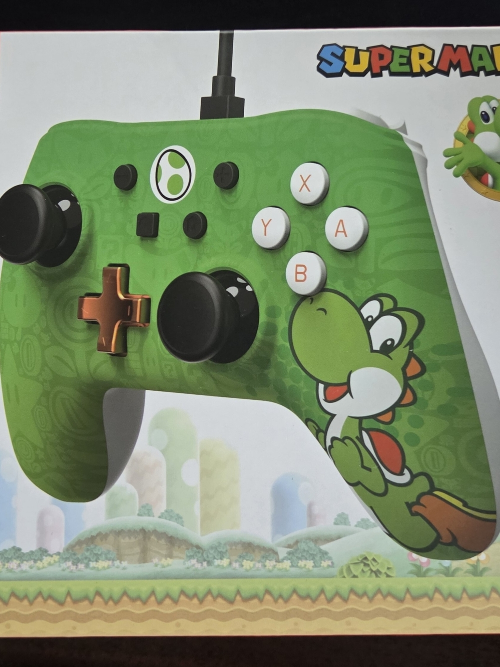 Yoshi Green Wired Game Controller - Licensed Super Mario Design PowerA